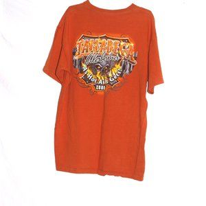 Talladega Alabama Orange Cotton T-Shirt Men's Large